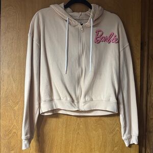 Barbie Tan Zip-Up Hoodie
